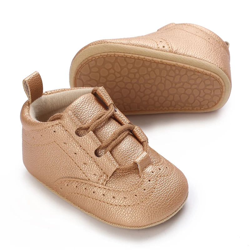 Newborn Baby Boys' Shoes Moccasin Fashion Casual Sports Shoes White Baptist Soft Sole Anti Slip First Step