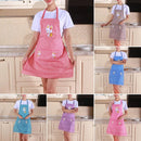 Kitchen Apron Home Cleaning Tools Double Pocket Cartoon Rabbit Adults Lady Women Apron Easter Cotton Linen Household Supplies