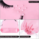 20 Stück wiederverwendbare Wimpernverlängerung Kosmetiktasche aus Kunststoff mit Kordelzug für Wimpernzubehör, Lippenstift, Reisebeutel, Schönheitssalon, Make-up-Werkzeuge