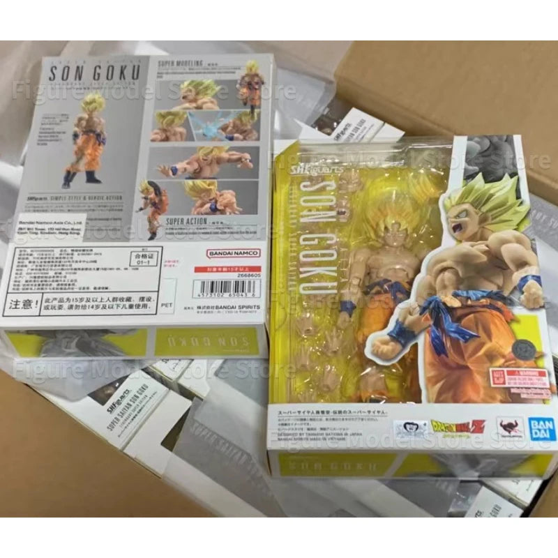 In Stock Bandai Dragon Ball Z S.H.Figuarts SHF Awakening Legendary Super Saiyan Goku 3.0 Anime Action Figure Toy Collector