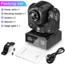 Yiflamefly Moving Head Lights 30W RGB LED Black Stage Lights DMX 512 For Wedding DJ Disco Party Live Show Stage Lighting