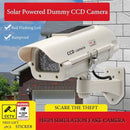 Solar Powered Waterproof Fake Camera Red Flashing Leds Home Office Surveillance System Scare Theft Dummy CCD Security Camera
