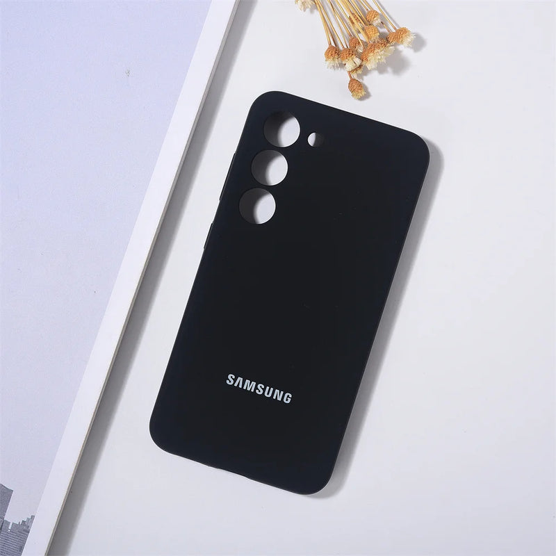 New Samsung Galaxy S24 Ultra S23 S22 Case Liquid Silicone Phone Cover S24Ultra S23Ultra S22Ultra S23+ S24+ Back Protective Shell