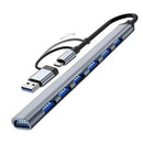 BUDI Multi-function Smart Adapter Card Storage Data Cable USB Box Universal Card Reader for iPhone Samsung USB Hub for Computer