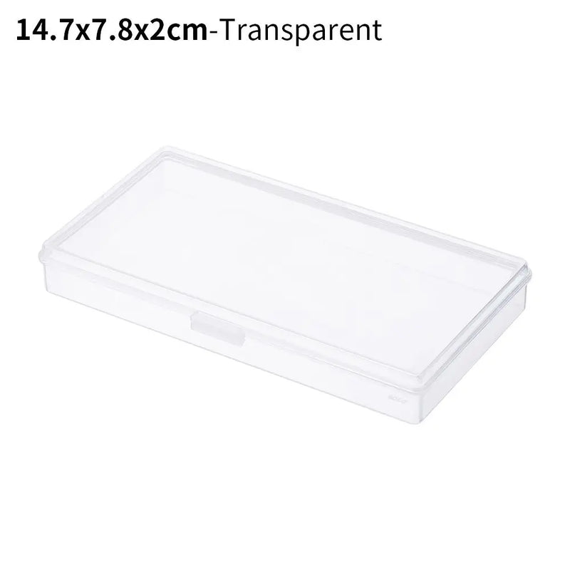 8Styles Plastic Storage Box Small Square Clear Black Box For Jewelry Diamond Embroidery Craft Bead Pill Home Storage Supply