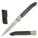 The Frontier | 12-Inch Folding EDC Knife — Stainless Steel Blade, Hardwood Handle