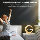 9 Zoll Kabelloses Ladegerät Standwecker Bluetooth Lautsprecher LED Lampe RGB Nachtlicht für iPhone Samsung Schnelle Ladestation