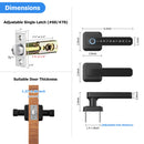 Eingang Automatisches Schloss ttlock App Fernbedienung Smart Lock Riegelschloss Fingerabdruck Code Zuhause Holztürschloss Griff für Büro Zuhause