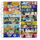 Wholesale Mixed style Embroidery Cool Keychain Lanyard Anime Manga Series Badge Holder USB Pendant Portable Lanyard Accessories