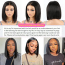Wear And Go Glueless Wigs Human Hair Preplucked Closure Bob Wigs Human Hair Ready To Wear Straight Hd Lace Front Wigs For Women