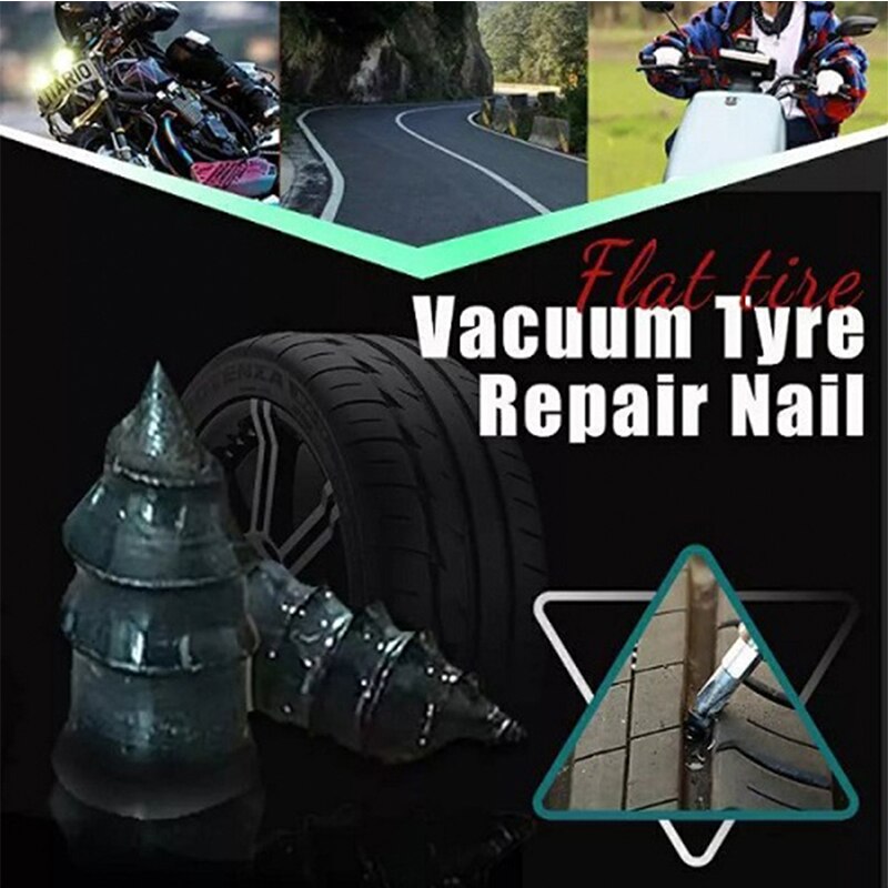 5/10pcs Vacuum Tyre Repair Nail Tire Puncture Screws Motorcycle Fitting Set Tubeless Wheel Repairs Punctures Kit Patches for Car