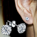 SMTCAT 0.5-1.2 Karat D Farbe Moissanit Ohrstecker für Damen 925 Sterling Silber Glänzende Piercing Ohrringe Edler Schmuck