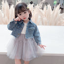2021 Herbst Baby Mädchen Kleidung Sets Prinzessin Jeansjacke + Kleid 2-teiliges Baby Mädchen Outfit Anzüge für Baby Mädchen Kleidung Set