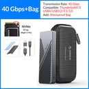 ORICO USB4 M.2 NVMe Enclosure 40Gbps SSD External Case Hard Disk Storage Box M2 Solid State Drive House with Cooling Fan for PC