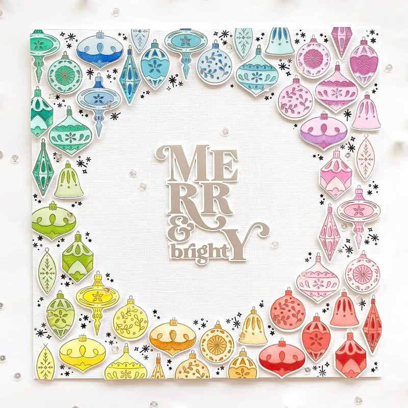2022 New Christmas Ornaments Clear Stamps Metal Cutting Dies Stencil Hot Foil DIY Scrapbooking Card Paper Album Sheets Festival
