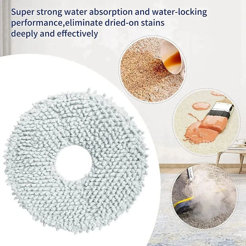 For Ecovacs T30s\T30S Combo\T30s Pro\T30 Pro omni\T10\T20 omni\X1\X2 omni Part Mop Cloth Vacuum Cleaner Mop Pad Accessories