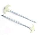 4/8/10Pcs Luminous Camping Metal Tent Pegs 25cm Length Florescent Screw Thread Tent Stakes Tent Steel Nails Tent  Accessories