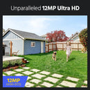 Annke 4Pcs 12MP HD IP Security Camera Poe 6K Dual Light Audio Fixed Bullet Camera Human Vehicle Detection 256G SD Storage ONVIF