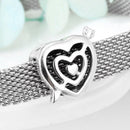 2021 New Arrival Sparkling 925 Sterling Silver Round Clear CZ Clips Beads for Jewelry Making Fit Reflexions Charm Bracelet