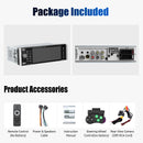 ESSGOO Single 1 DIN Car Stereo Wireless Apple Carplay Android Auto 5" HD ISP Touch Screen Bluetooth USB AUX-IN TF FM Mirror Link