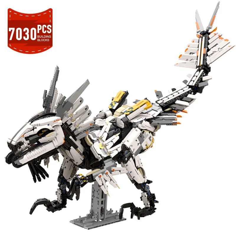 New MOC Horizon Zero Dawned Long-necked Beast Action Figure Building Block Mechanical Monster Mech Constructor Bricks Toys Gifts