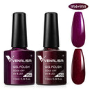 2pcs*7.5ml VENALISA Nail Gel Polish Glitter Gel Lacquer Base Nowipe Top Nail Art Salon Soak off Organic UV LED Nail Gel Varnish