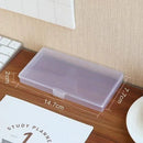 1Pcs New Stationery Holder Sticker Plastic Storage Box Manual Account Container Tool Case Mini Transparent Office Desk Organizer