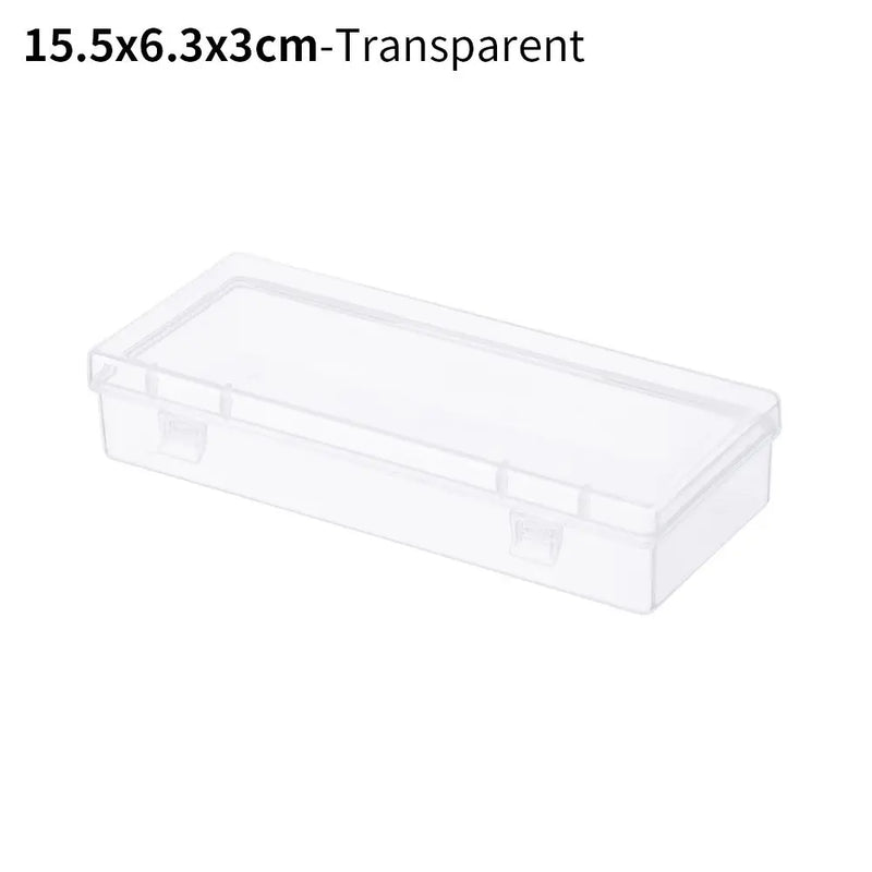 8Styles Plastic Storage Box Small Square Clear Black Box For Jewelry Diamond Embroidery Craft Bead Pill Home Storage Supply
