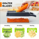Multifunctional 5-in-1 Vegetable Chopper – Cutter, Dicer, Slicer, Mandoline & Onion Chopper for Vegetables, Easy to Clean