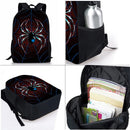 Spider Pattern Three Piece Set Backpacks For Boy And Girls Best Gifts 3D Cartoon School Backpack For Children