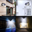 100LED Solar Flood Lights 3 Modes Outdoor Solar Motion Security Solar Light Waterproof for Garden Patio Garage Wall Light