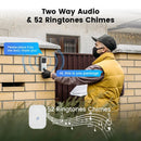 5G 2.4G WLAN Video Türklingel 1080P Tuya Smart Outdoor Funk-Gegensprechanlage Wasserdichte Wireless Kamera mit AC/DC-Stromversorgung