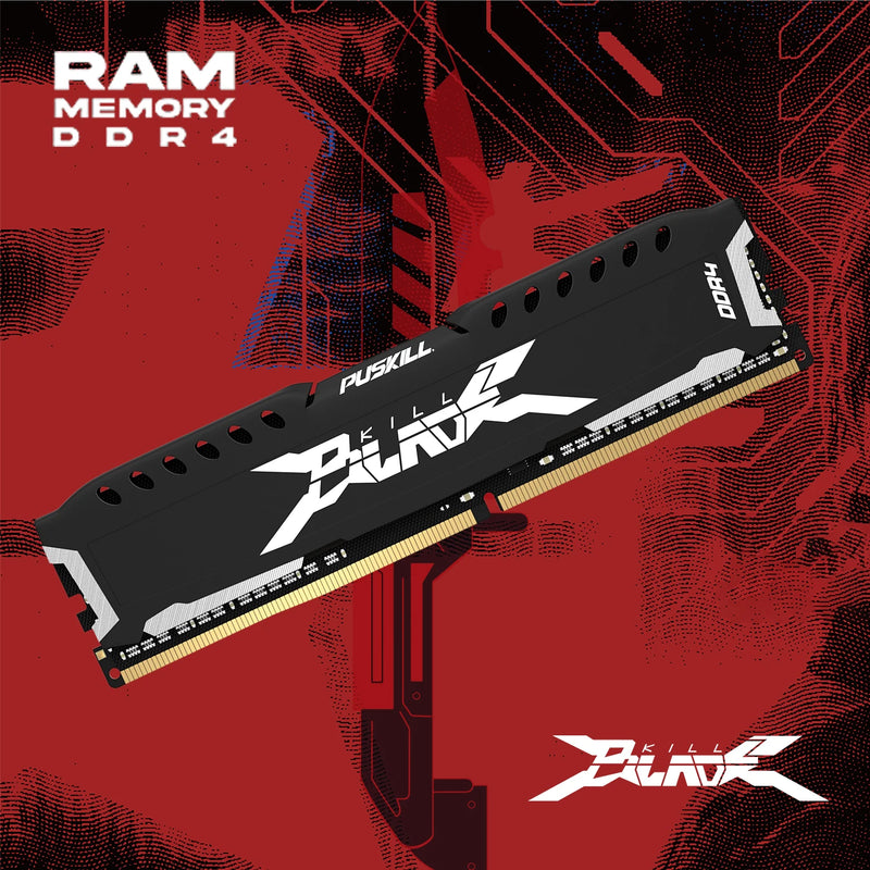 PUSKILL Memória RAM DDR4 16GB 8GB 1.2V 3200MHz 2666MHz Desktop Computer UDIMM Cooling Vest Memory Memoria