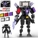 New Skibidi Toileted Action Figures Building Blocks Titan Drill Man Speakerman TVman Model Toys for Kid Xmas Halloween Gift