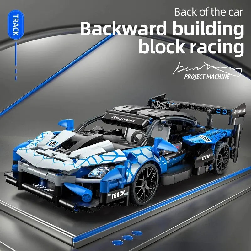 548PCS Technical Mechanical Supercar Racing Racing Building Block Assembled Toy Car for Children Boy Christmas Halloween Easter