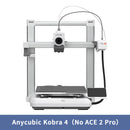 ANYCUBIC Kobra 4/Kobra 4 Combo 600mm/s Fast Printing 3D Printer Up to 8 Colors ACE 2 Pro Filament Drying APP Control 3D Printer