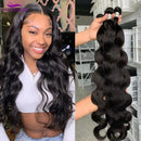28 30 32 Inch Body Wave Bundles Human Hair Brazilian Raw Hair Weave Bundles Remy Human Hair Extensions 2-5 Days Fast Shipping