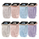 Engraved Band Strap for Apple Watch Band 44mm 40mm 45mm 41mm 38mm 42mm Silicone Solo Loop Bracelet iWatch 8 Ultra 7 6 5 3