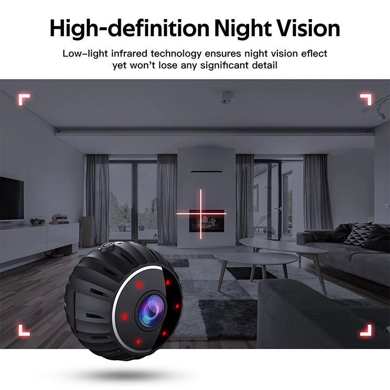 Mini Camera 1080P Home WiFi Security Camera Indoor Outdoor Body Cameras Nanny Cam Smart Baby Cams Motion Detection Night Vision