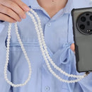 Portable Mobile Phone Lanyard Crossbody Necklace Chain Pearl Strap Anti-lost Sling for IPhone 15 14 13 Pro Max Samsung Flip 4 5