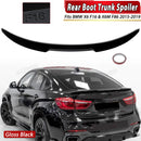 For BMW X6 F16 2015-2019 Gloss Black M4 Style Rear Roof Trunk Spoiler Wing Lip