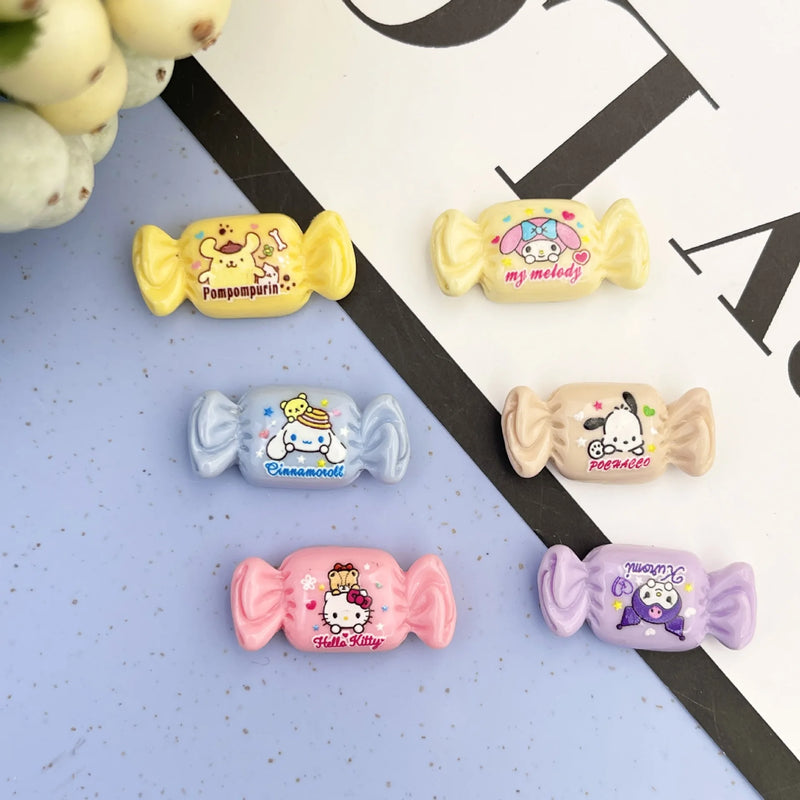 Sanrio Anime 3D Decoration Sticker Cute Cartoon Kuromi Melody DIY Phone Case Water Cup Accessories Material Pack boys Girl Gift