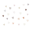 Boho Hearts Creative Wall Sticker For Children Baby Girls Boys Room Nursery Wall Art Decals Vinyl Mural Kids Bedroom Home Decor