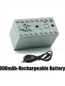 Rechargeable Battery Box 8878 -1 54599 MOC Building Blocks Cars motor Toys Compatible with 84599 64227 58122 58123B Parts Toys