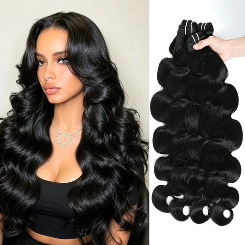 The Cascade | 100% Raw Human Hair Body Wave Bundles (30/32 Inch)