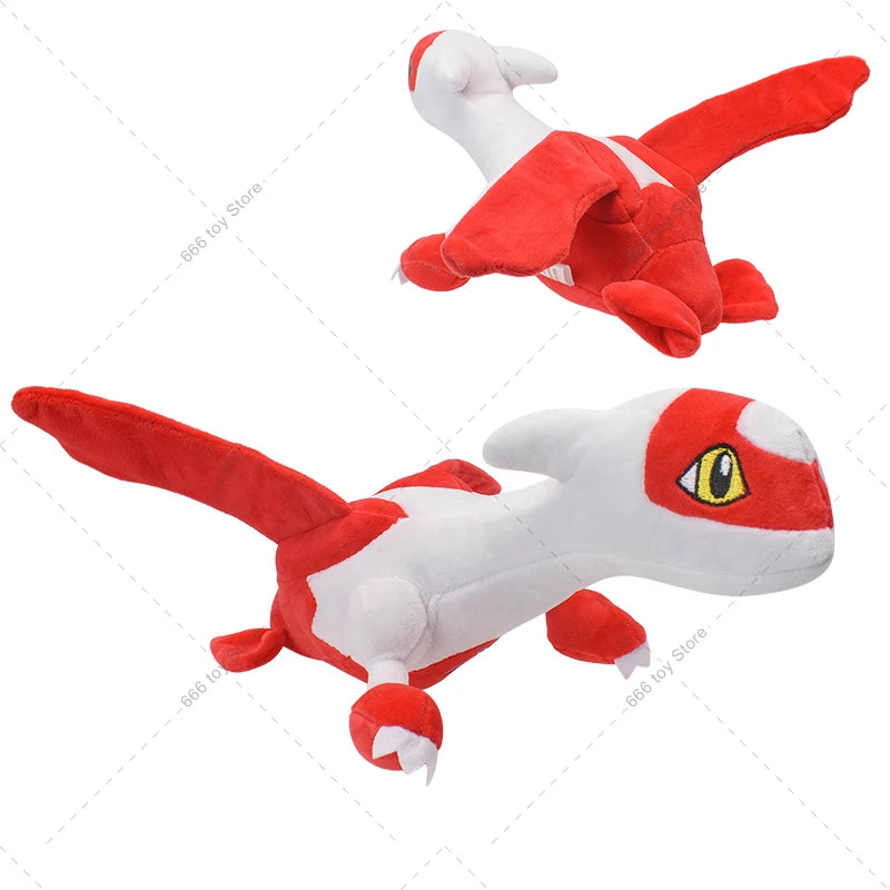 New Kawaii Anime Pokemon Latias Latios Dragon Plush Shiny Latias Stuffed Doll Flying Toys Christmas Gifts For Children Kids