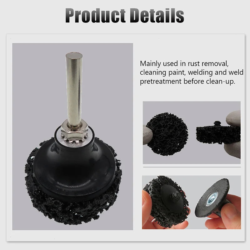 10/21Pcs 2-Inch Strip Discs Stripping Wheel Polishing Wheel with 1 Part holder Grinding Disc for Clean and Remove Paint