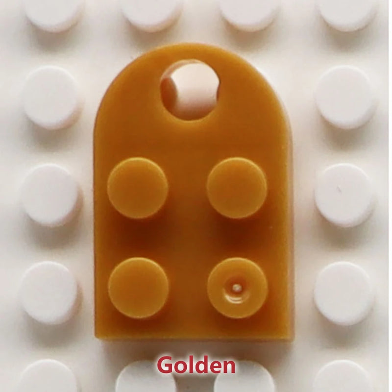 50pcs DIY Building Blocks 3176 Brick Heart Necklace/Key Ring Toys 2x 3 Heart-shaped Multicolor Educational Toy Gift for Children