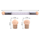 Double-ended Nail Art Painting Accessories Nail Dotting Brush Sponge Head Rhinestones Handle Nail Art Brush Gradient Shading Pen