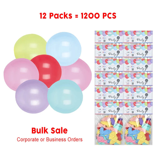 The Chroma Cloud | 1,200-Piece Macaron Matte Latex Balloon Arch Kit